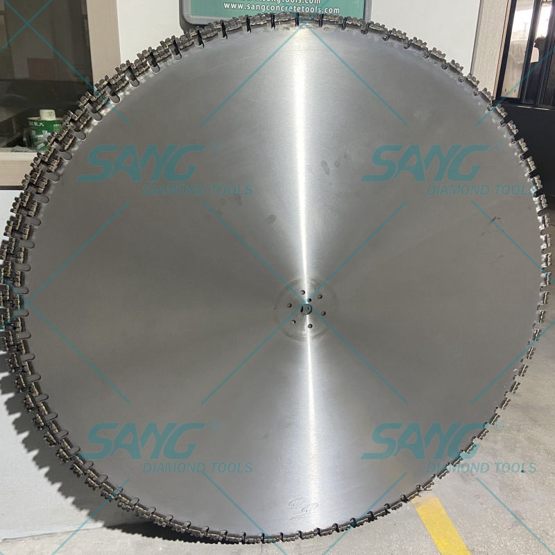 Corte rápido Blade de serra de forma de 800 mm V para cortar concreto na parede