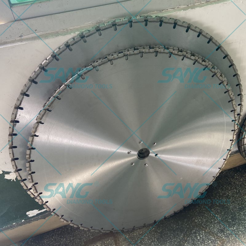 Corte rápido Blade de serra de forma de 800 mm V para cortar concreto na parede