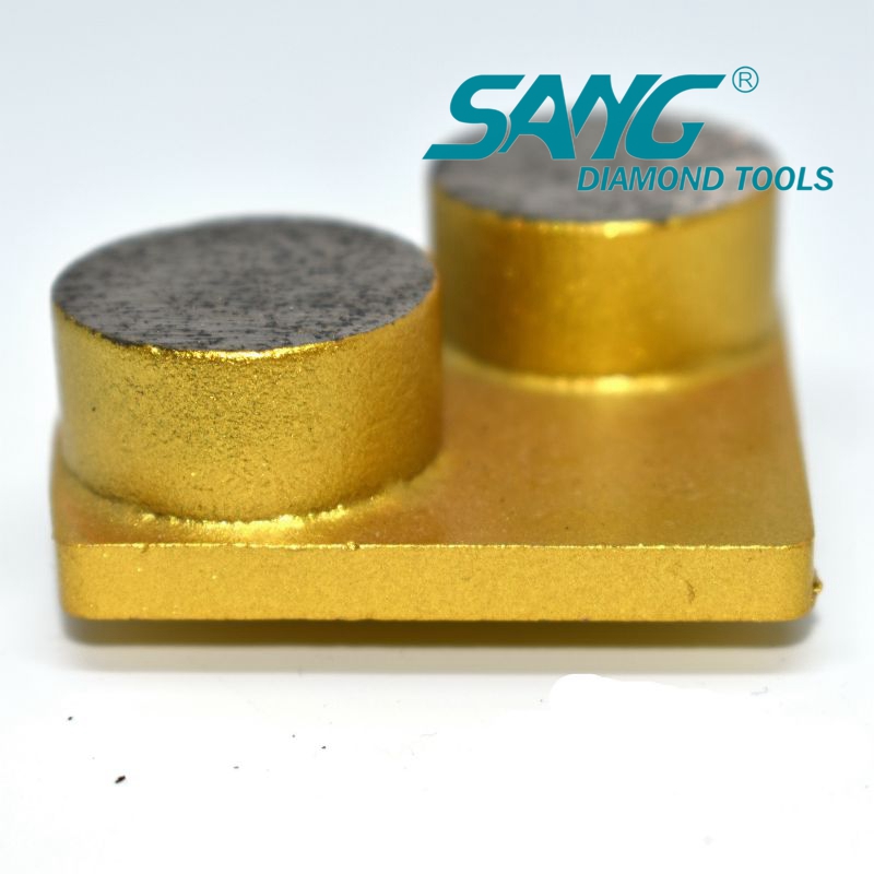 Redi Lock Double Round segmentos 30 ferramentas de moagem de diamante de grão para sapatos de moagem de concreto