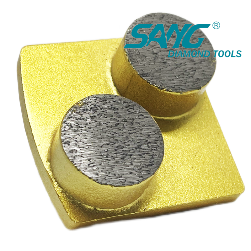 Redi Lock Double Round segmentos 30 ferramentas de moagem de diamante de grão para sapatos de moagem de concreto