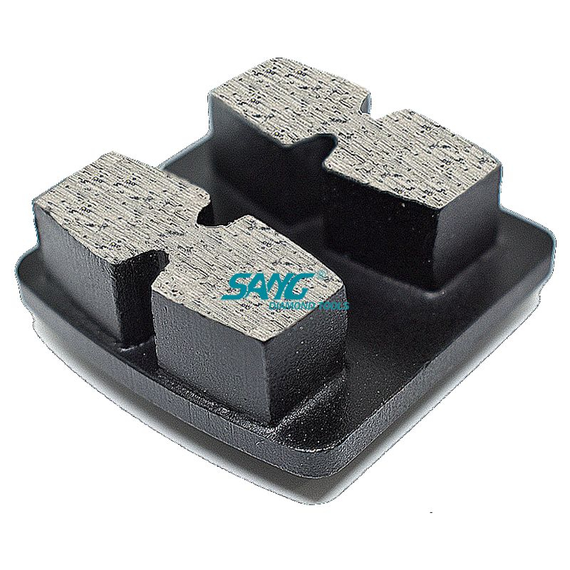segmento de moagem de diamantes de bloqueio de bloqueio para piso de concreto