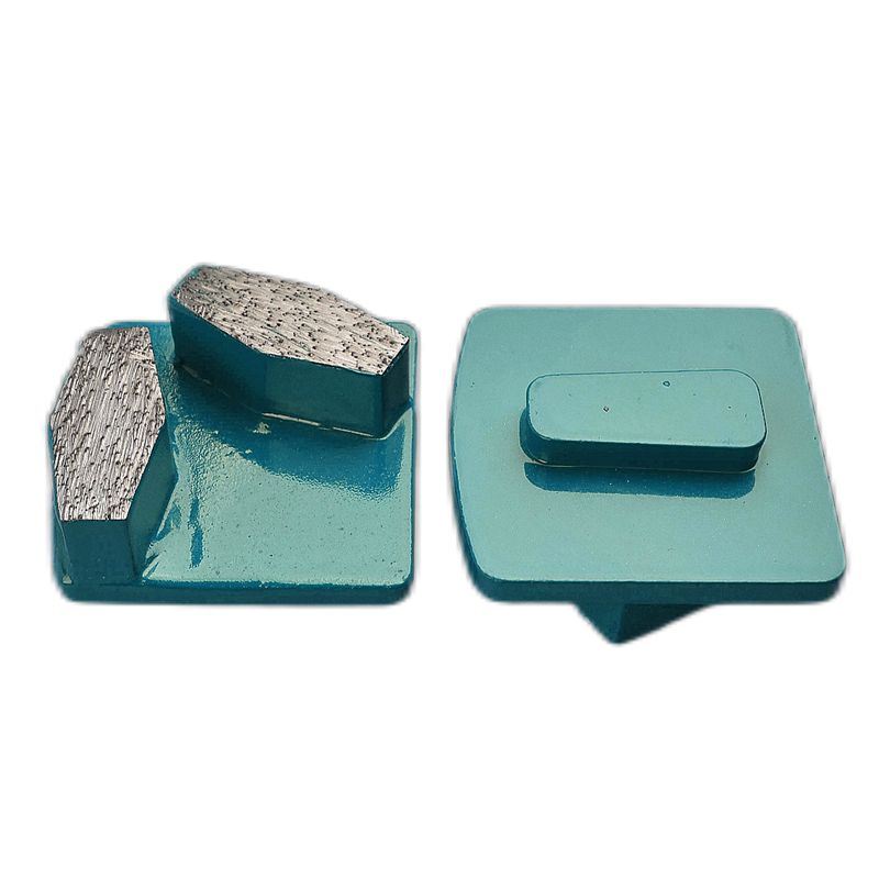 Redi Lock Double Hexagon Segment Sapatos de moagem de diamante para concreto