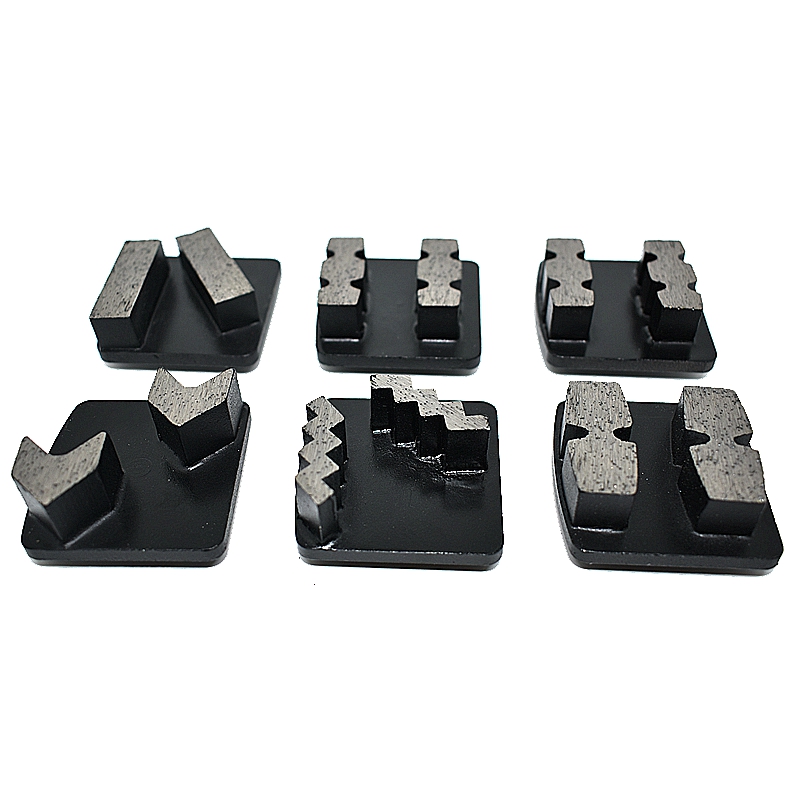 Husqvarna Redi Lock Metal Bond Ferramentas de concreto segmentos de diamante com 2 barras de segmento