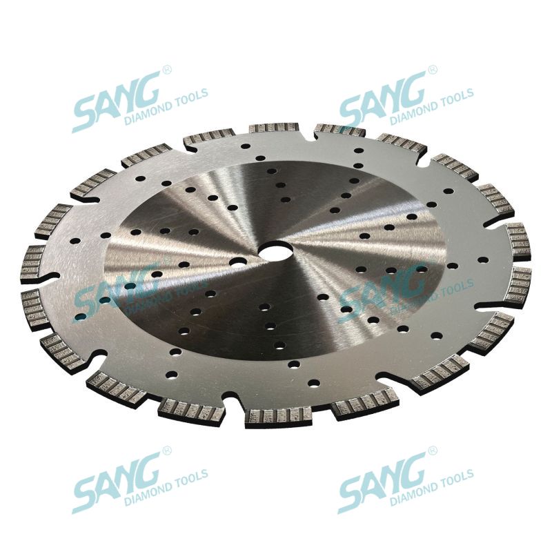 Laser soldado 350 mm de 14 polegadas Diamante Dish Cutting Disc para cortar concreto