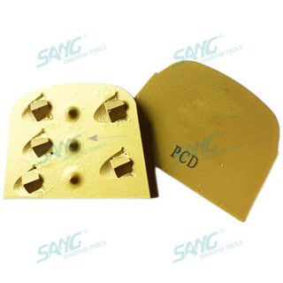 Quarter PCD Lavina Edco Diamante Retinging Bloco abrasivo para remoção de revestimento de epóxi de piso de concreto