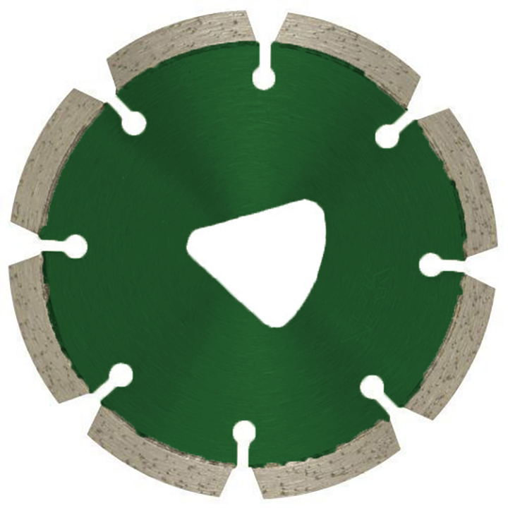Furro do triângulo 6 '150mm de entrada precoce de diamante de diamante de concreto lâminas