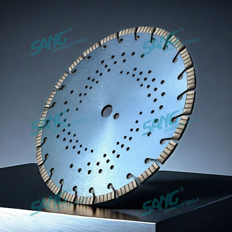 Blade de serra de diamante a laser de soldagem a laser de 350 mm para cortar concreto