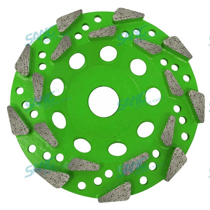 Pesava 125 mm 180 mm 5 polegadas 7 polegadas 20 Golhe de copo de diamante com rosca rosada de arbusto