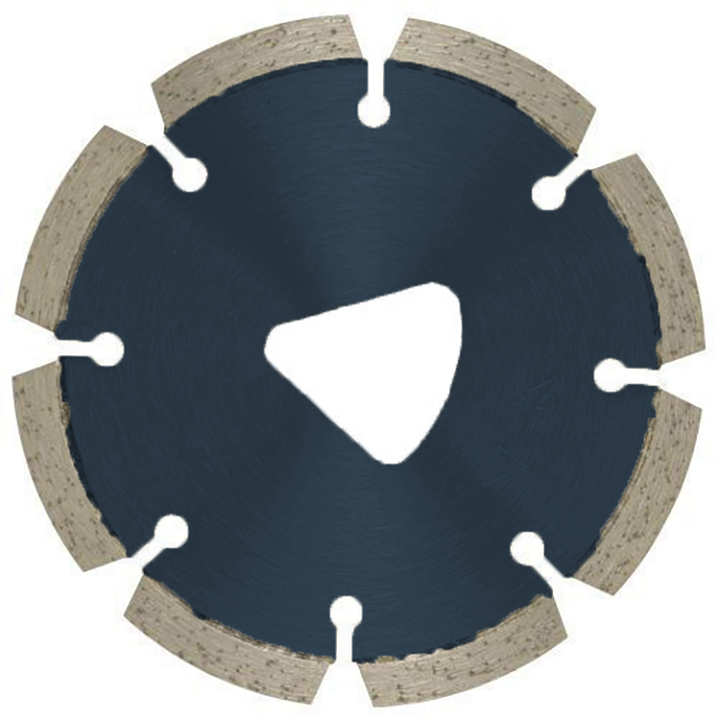Furro do triângulo 6 '150mm de entrada precoce de diamante de diamante de concreto lâminas