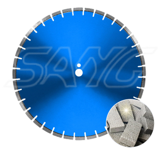 Arix Laser Solded Diamond Concrete Saw Blade para máquina de corte de concreto