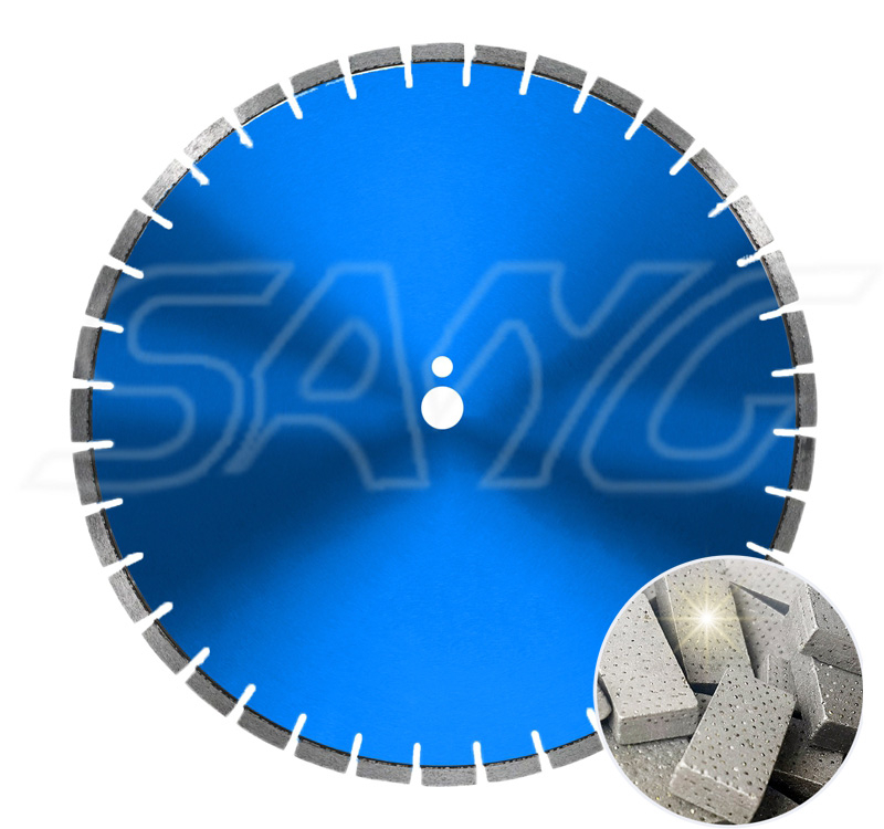 Arix Laser Solded Diamond Concrete Saw Blade para máquina de corte de concreto