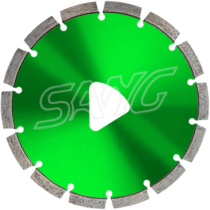 Entrada precoce de diamante de concreto verde lâminas para concreto verde