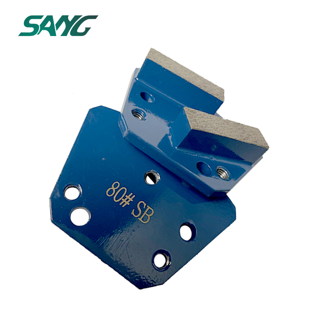 segmentos de retângulo duplo de diamante trapezóide para diamático blastrac janser asl mk klindex concreto piso moedor de piso