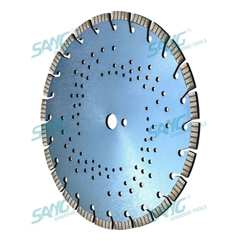 Blade de serra de diamante a laser de soldagem a laser de 350 mm para cortar concreto