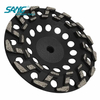 7 polegadas de 180 mm s roda de copo de diamante segmentada para moagem agressiva de concreto