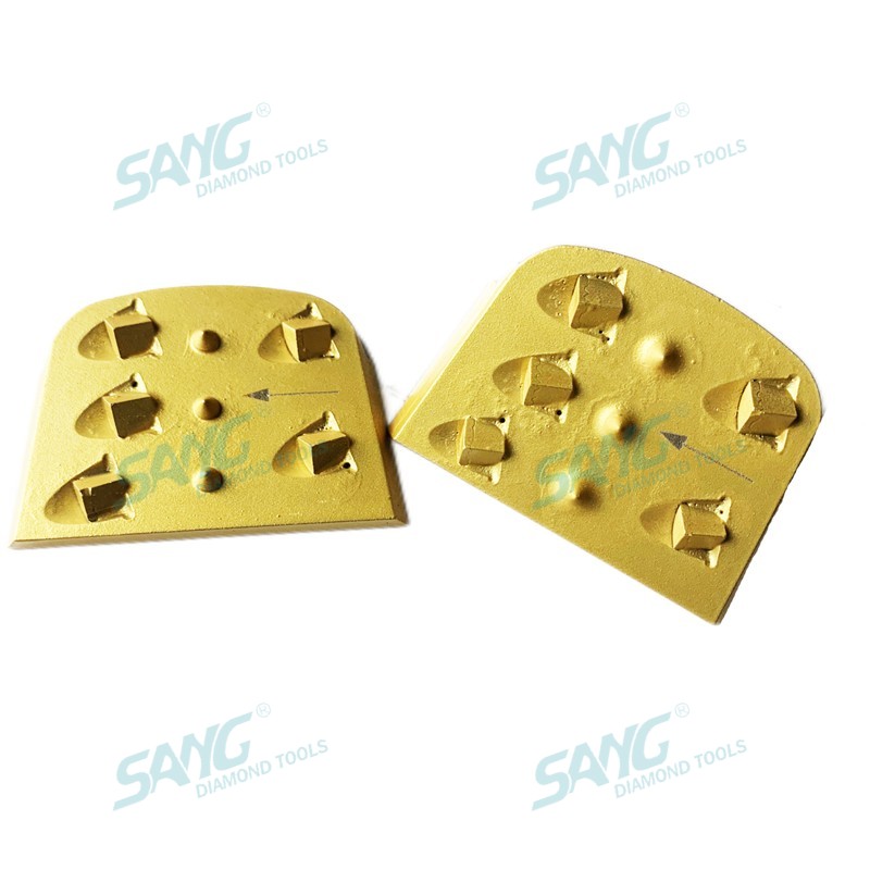 Quarter PCD Lavina Edco Diamante Retinging Bloco abrasivo para remoção de revestimento de epóxi de piso de concreto
