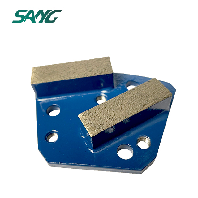 segmentos de retângulo duplo de diamante trapezóide para diamático blastrac janser asl mk klindex concreto piso moedor de piso