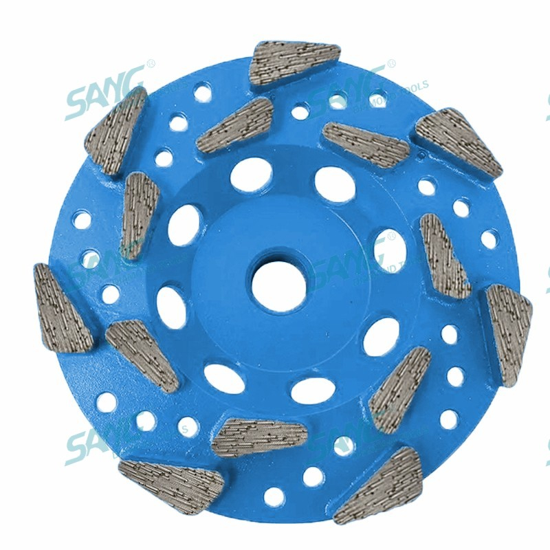 segmentos premium de roda de copo de diamante premium para remoção de material epóxi de concreto