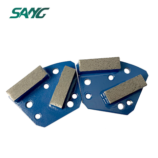 segmentos de retângulo duplo de diamante trapezóide para diamático blastrac janser asl mk klindex concreto piso moedor de piso