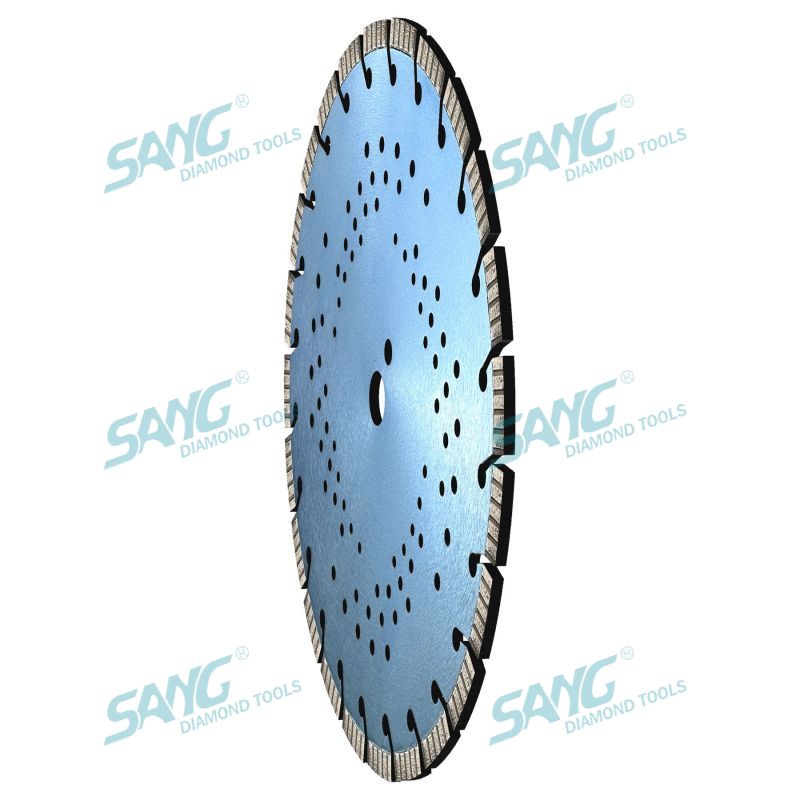 Blade de serra de diamante a laser de soldagem a laser de 350 mm para cortar concreto