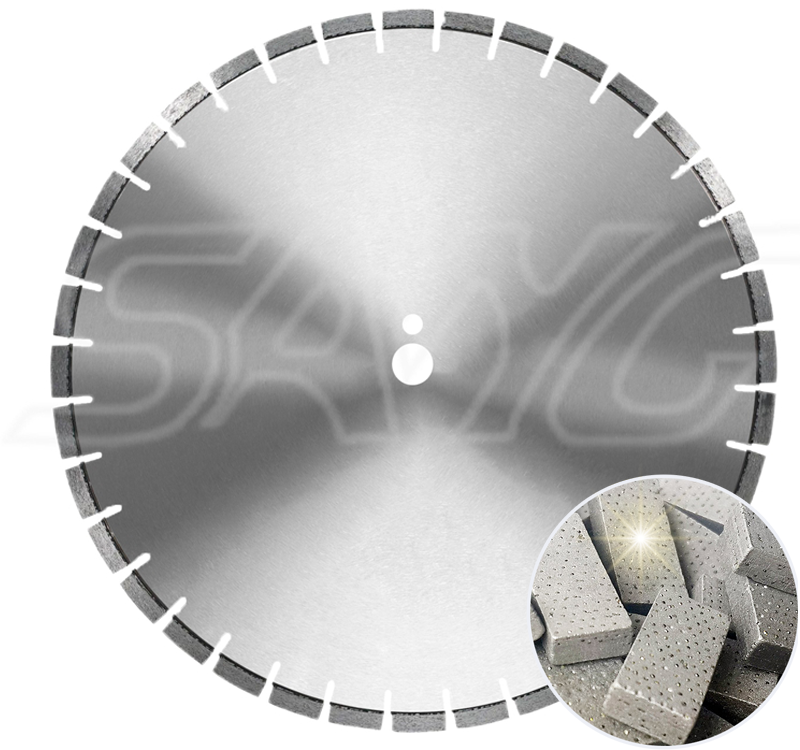 Arix Laser Solded Diamond Concrete Saw Blade para máquina de corte de concreto