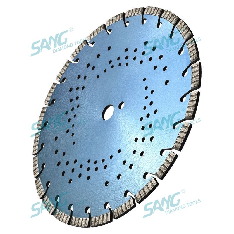 Blade de serra de diamante a laser de soldagem a laser de 350 mm para cortar concreto