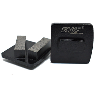 Husqvarna Redi Lock Metal Bond Ferramentas de concreto segmentos de diamante com 2 barras de segmento