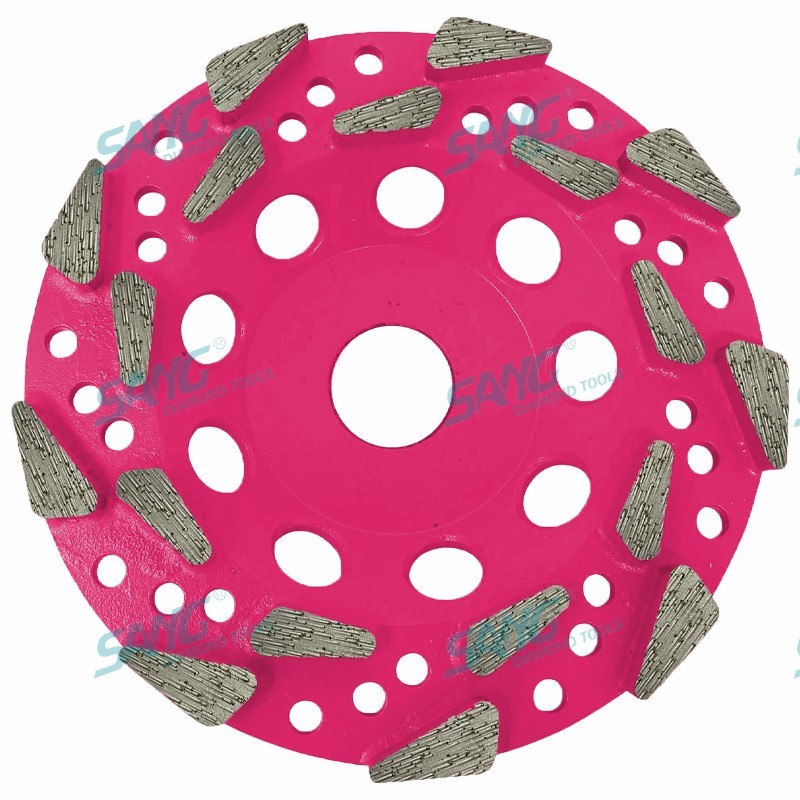 Pesava 125 mm 180 mm 5 polegadas 7 polegadas 20 Golhe de copo de diamante com rosca rosada de arbusto