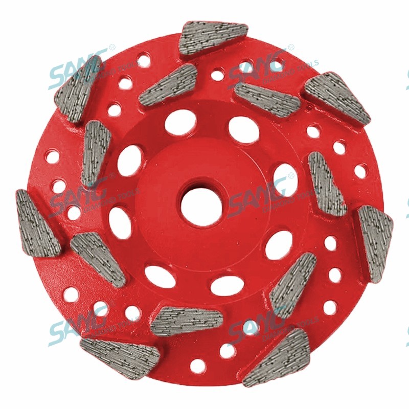 segmentos premium de roda de copo de diamante premium para remoção de material epóxi de concreto