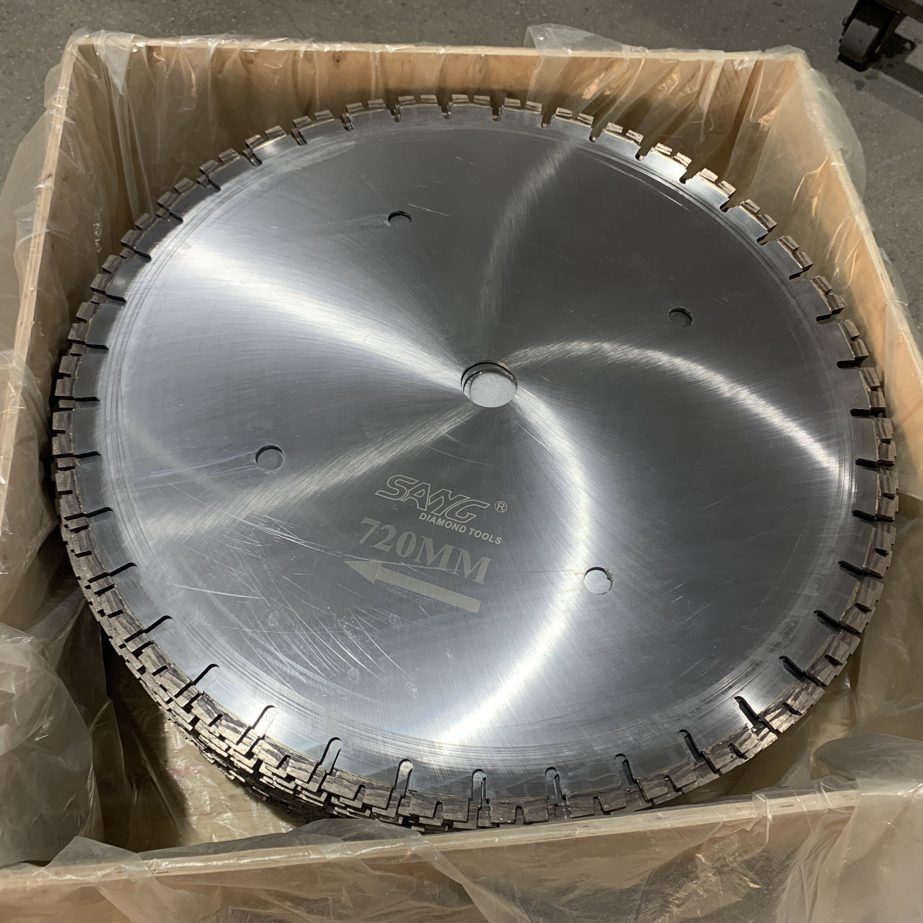 Lâmina de serra de diamante de 720 mm para cortar tijolo refratário de tijolo-calcium tijolo