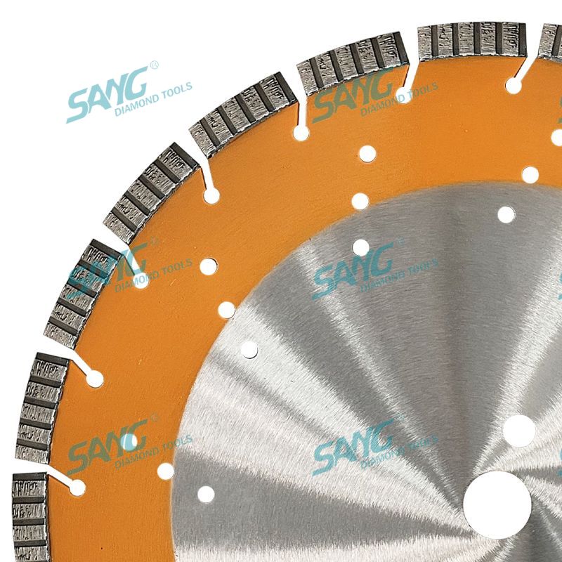 14 polegadas de 350 mm laser laser soldado lâmina de serra de diamante segmentada para reforçar concreto