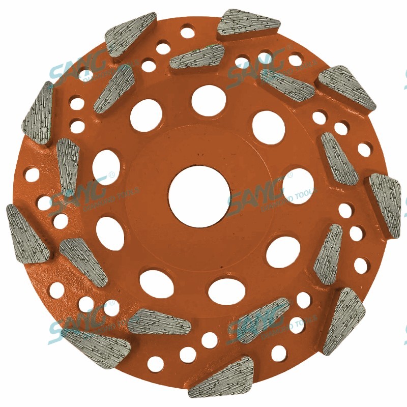 Pesava 125 mm 180 mm 5 polegadas 7 polegadas 20 Golhe de copo de diamante com rosca rosada de arbusto