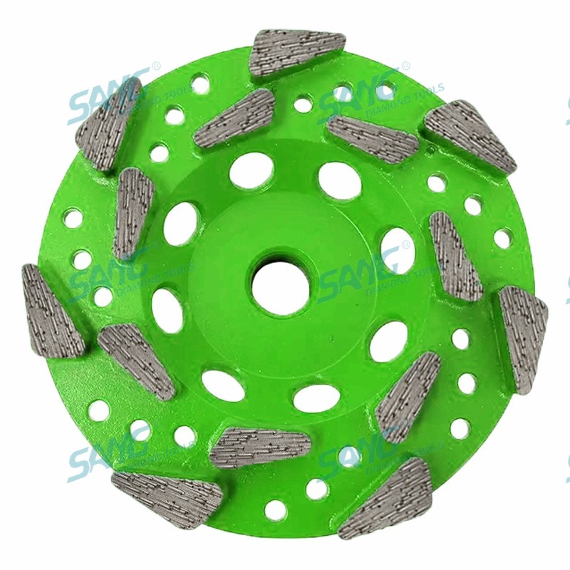 segmentos premium de roda de copo de diamante premium para remoção de material epóxi de concreto