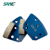segmentos de retângulo duplo de diamante trapezóide para diamático blastrac janser asl mk klindex concreto piso moedor de piso