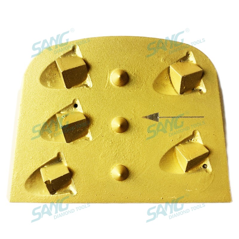 Quarter PCD Lavina Edco Diamante Retinging Bloco abrasivo para remoção de revestimento de epóxi de piso de concreto